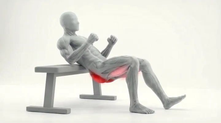Animación de la técnica: Hip thrust en B-stance