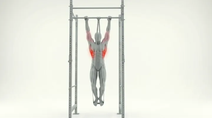 Form animation: Band-assisted pull-up