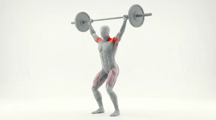 Form animation: Hang snatch