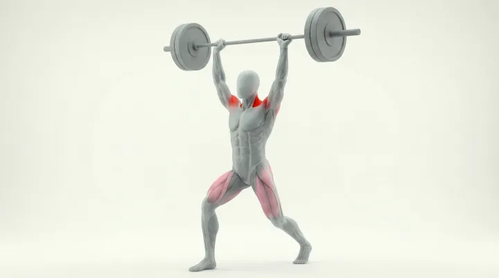 Animación de la técnica: Split jerk