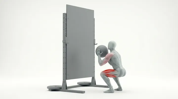 Animación de la técnica: Wall ball (lanzamiento al muro)